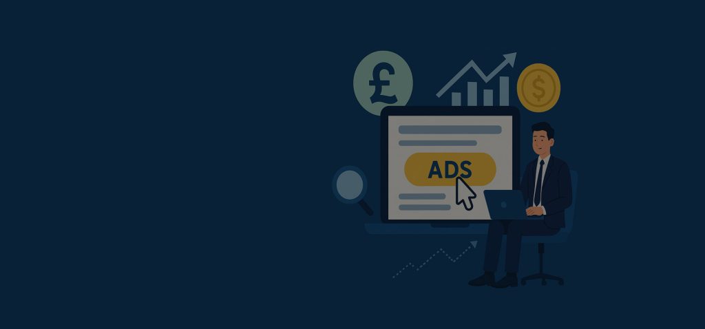 a man sitting with his laptop searching for what are ppc campaigns