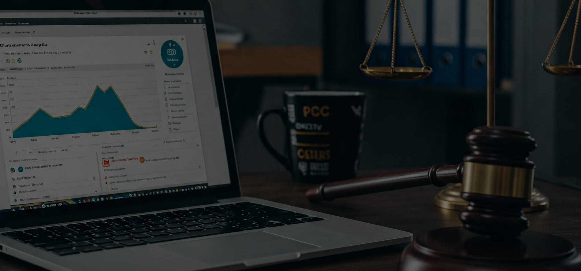 a laptop showing what are ppc leads for uk legal firms